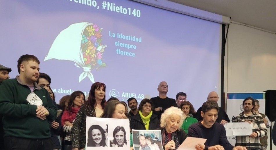 Abuelas anunció la restitución del nieto 140: “Es un bálsamo para seguir